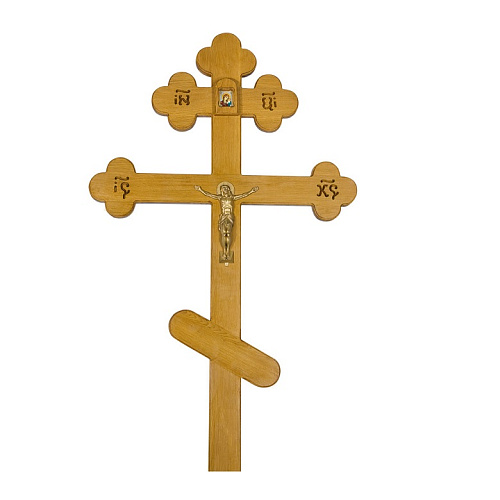 Крест на могилу дубовый &amp;quot;Элит&amp;quot; 220 православный